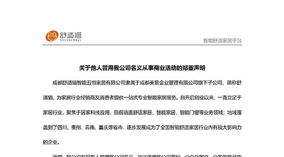 关于他人冒用我公司名义从事商业活动的郑重声明